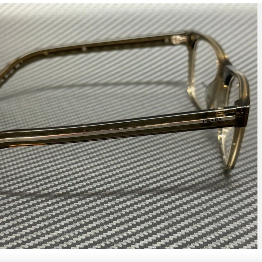 PRADA Transparent Brown Men's 54 mm Eyeglasses - Picture 4 of 5